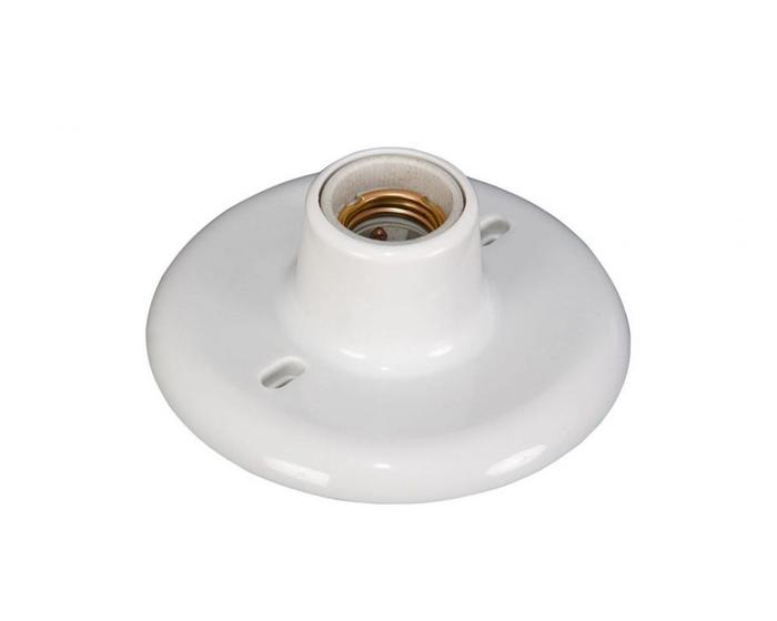 Imagem de Plafon Pvc Soq Porcelana Opl Branco E-27 Blister