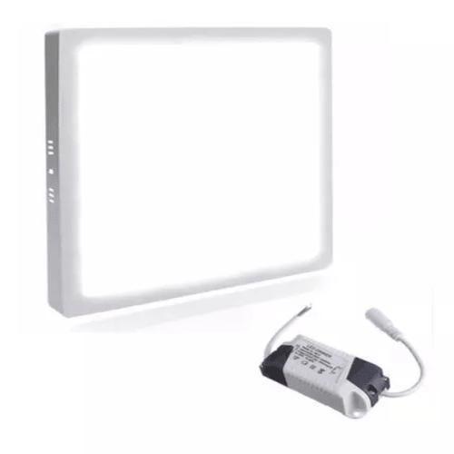 Imagem de Plafon Quadrado Sobrepor Lampada Led Branco Quente 25W