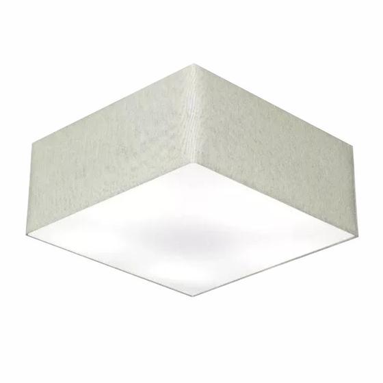 Imagem de Plafon Quadrado Vivare Md-3060 Cúpula em Tecido 21/80x80cm - Bivolt