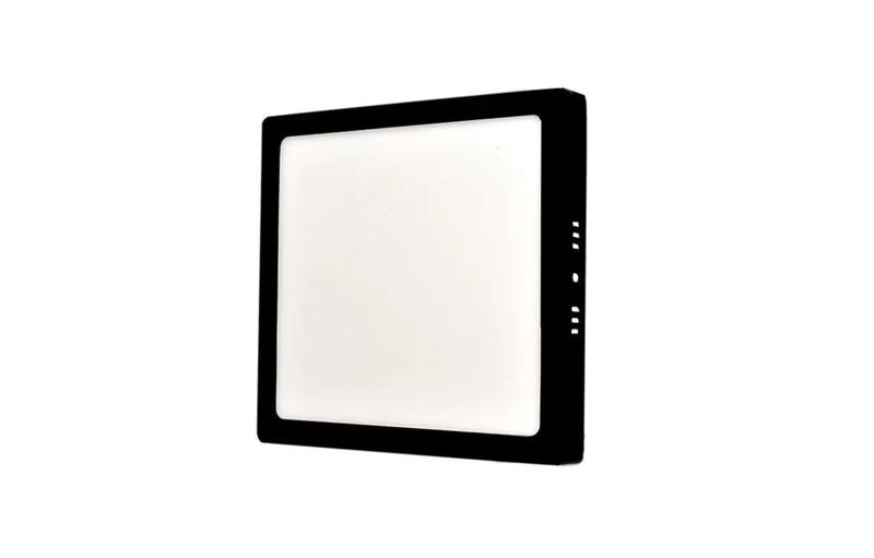 Imagem de Plafon Sobrepor Quadrado Led 25w Painel Preto Bivolt 30x30