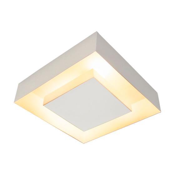 Imagem de Plafon Sobrepor Quadrado Luz Indireta 34cm P/ 2 lâmpadas E27 St1216