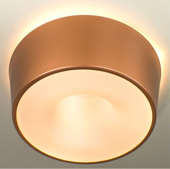 Plafon Sobrepor Redondo 30cm Cobre em Alumínio e Acrílico + 3 lâmpadas led 12w Branco Quente 3000k St951 Menor preço em Plafon Sobrepor Redondo 30cm Cobre em Alumínio e Acrílico + 3 lâmpadas led 12w Branco Quente 3000k St951