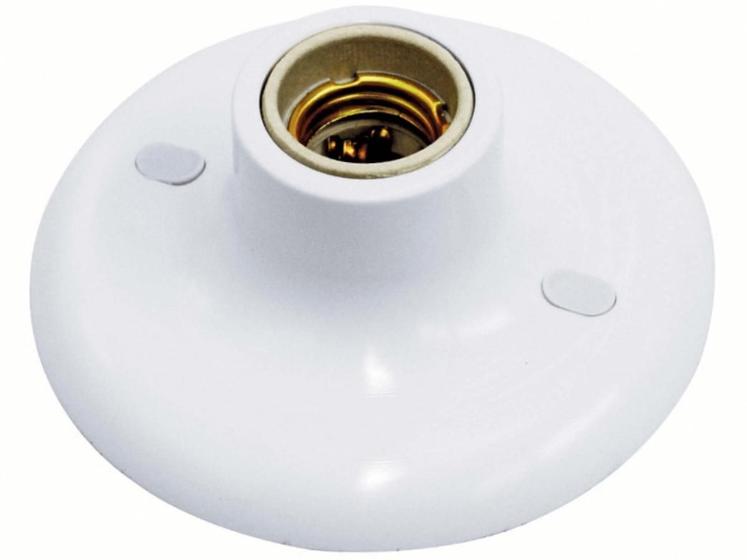 Imagem de Plafon Soquete Porcelana P/ Lâmpada Até 100W E27 - Taschibra