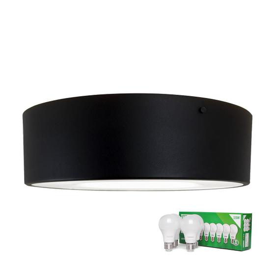 Imagem de Plafon Taschibra Sushi Redondo Com 4 Lâmpadas 6500K Bivolt