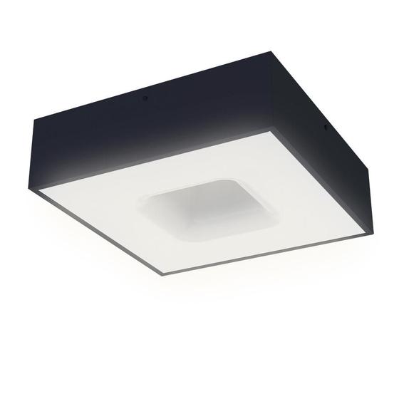 Imagem de Plafon Taschibra Waffle Led Quadrado Bivolt 2700K Luz Amarela Bivolt