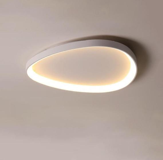 Imagem de Plafon tear led moderno 62cm  branco 24w 3000k