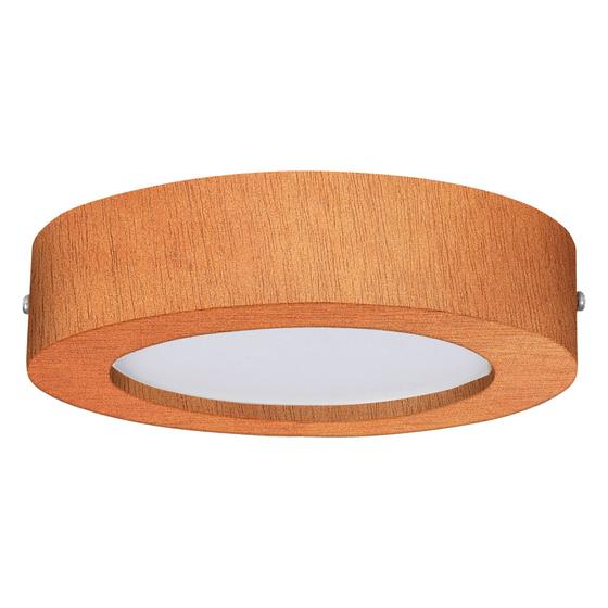 Plafon Wood Madeira Redondo Led 18W Bivolt Mel - Adrilustres Imagem de Plafon Wood Madeira Redondo Led 18W Bivolt Mel