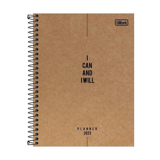 Planner 2023 Tilibra Kraftwork 17,7 X 24 I Can And I Will Planner