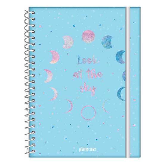 Imagem de Planner Agenda 2022 Colegial Holografica Semanal Mensal 17,7 x 24,2 cm Jandaia