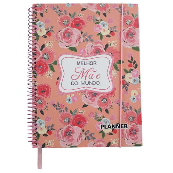 Imagem de Planner Caderno Rosa Anual Dia Das Mães Feminino 80 Páginas