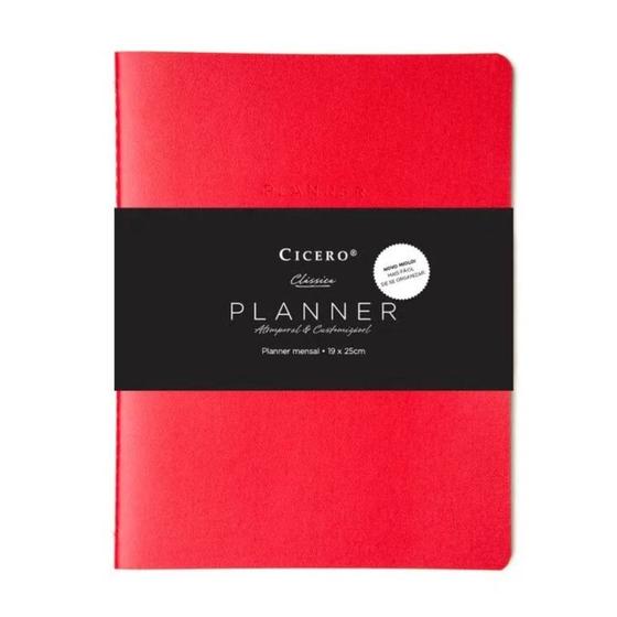 Imagem de Planner Cícero Clássica Vermelho 19 x 25 cm