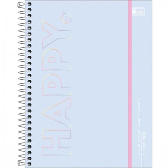 Imagem de Planner espiral 17,7 x 24 cm happy 90 g 2024