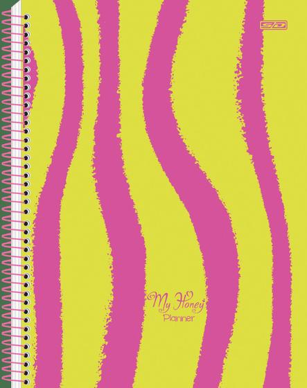 Imagem de Planner Espiral Permanente My Honey 86 Folhas Pantone Neon