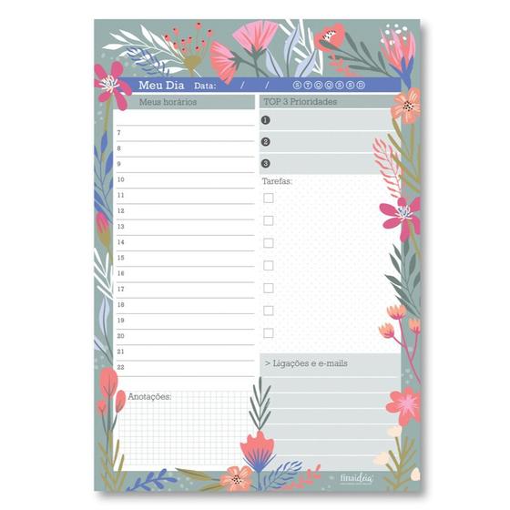 Planner Fina Ideia 2023 Primavera Diário Planner Magazine Luiza