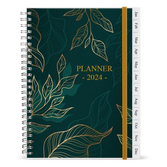 Imagem de Planner Getvow 2024 semanal e mensal Spiral Bound 6,25 x 8,25