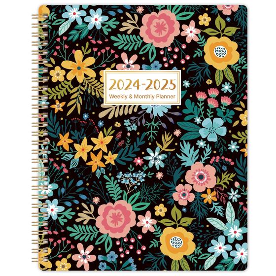 Imagem de Planner Journaltastic 2024-2025 semanalmente/mensalmente - Design floral