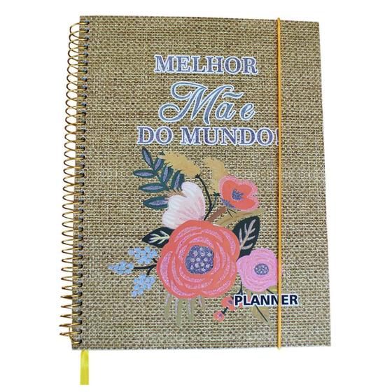 Imagem de Planner Personalizado Marrom Dia Das Mães Feminino 80 Folhas