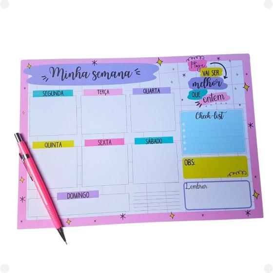 Imagem de Planner Semanal A Evolução É Um Processo + Organizar