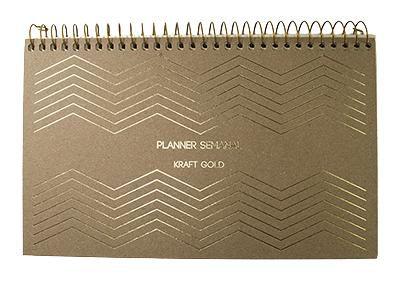 Imagem de Planner Semanal Permanente Jandaia coleção Kraft Gold 192 folhas