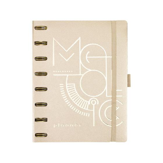 Imagem de Planner System Flex Maxi - Mettalic Dourado - Ótima