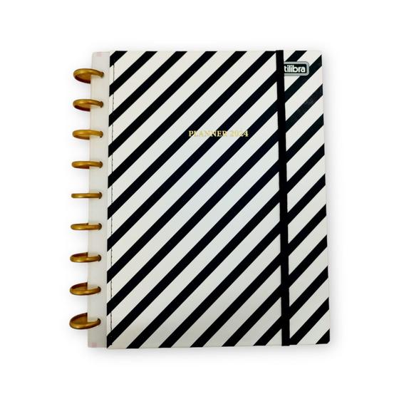 Imagem de Planner tilidisco west village 2024 preto e branco - tilibra