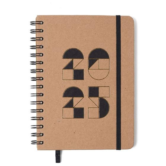 Imagem de Planner Wire-O 2025 Kraft Semanal Anotacoes A5 2025