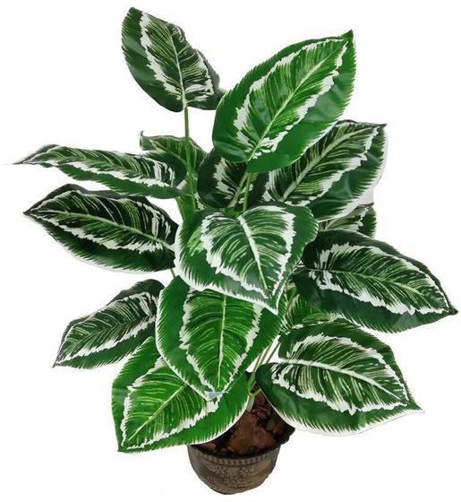 Imagem de Planta Artificial Aglaonema Folhagem Real Verde Permanente