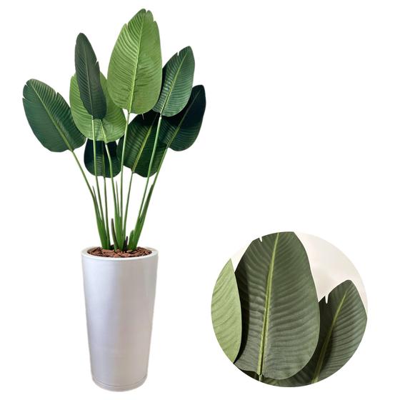 Imagem de Planta Artificial Bananeira Com Vaso Cone Polietileno Grande