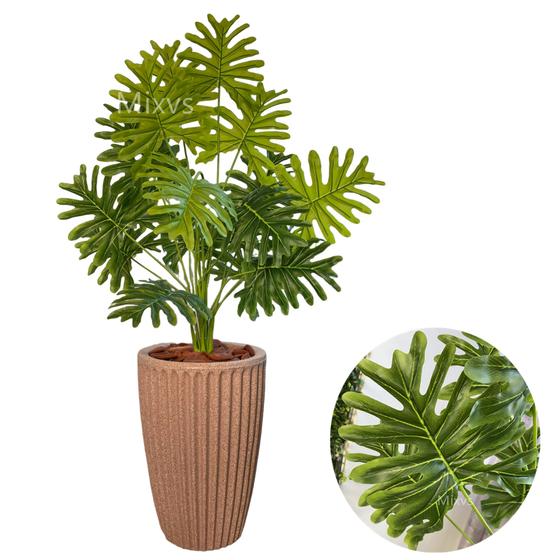 Imagem de Planta Artificial Bananinha Com Vaso Polietileno Romano