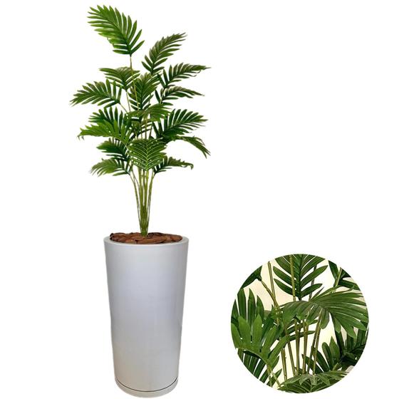 Imagem de Planta Artificial Palmeira Com Vaso Cone Polietileno Grande