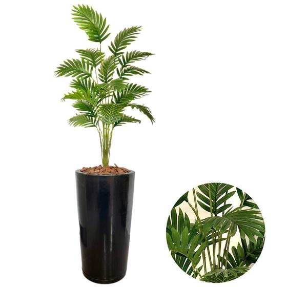 Imagem de Planta Artificial Palmeira Com Vaso Cone Polietileno Grande