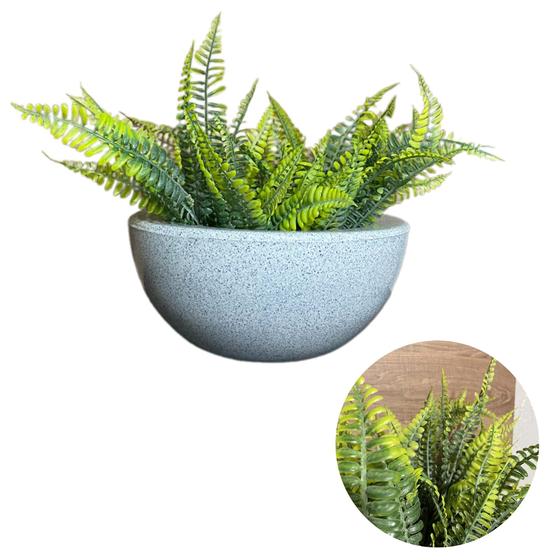 Imagem de Planta Artificial Samambaia Com Vaso Bacia Decoracao Casa