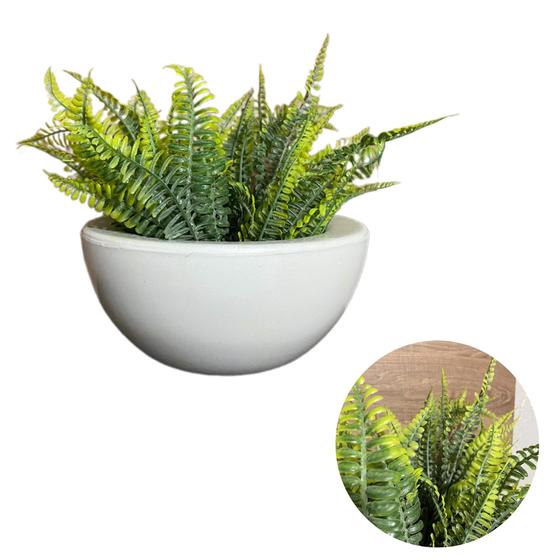 Imagem de Planta Artificial Samambaia Com Vaso Bacia Decoracao Casa