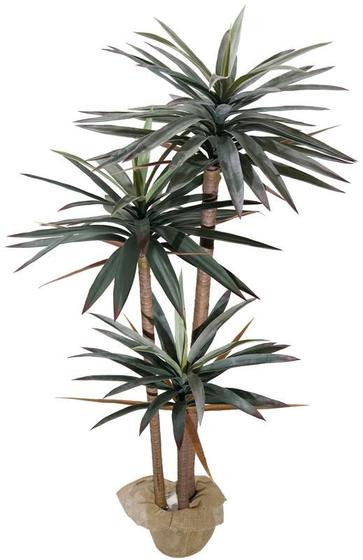 Planta Artificial Yucca Elefante Luxo 1.52m 3 Galhos Grande