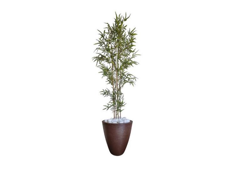 Imagem de Planta Árvore Artificial Bambu 2,11m Com Vaso Marrom 44