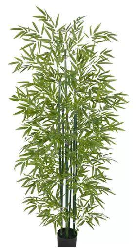 Imagem de Planta Árvore Artificial Bambu Verde 1,9m