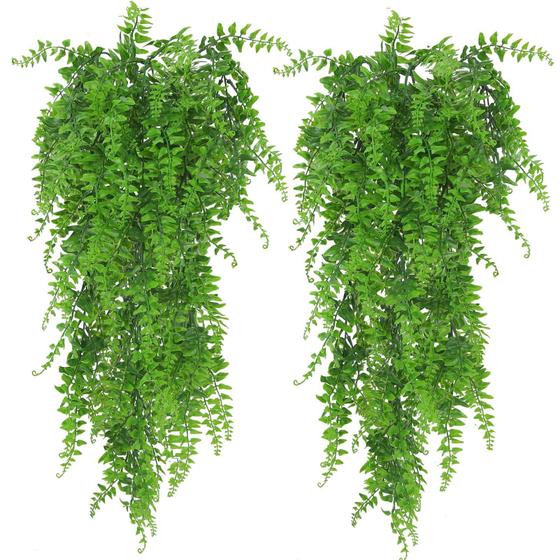 Imagem de Plantas suspensas artificiais Huryfox Fern Vine Decoration