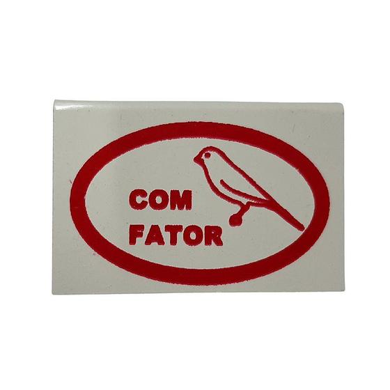 Imagem de Plaqueta de Identificação de Alumínio - Com Fator