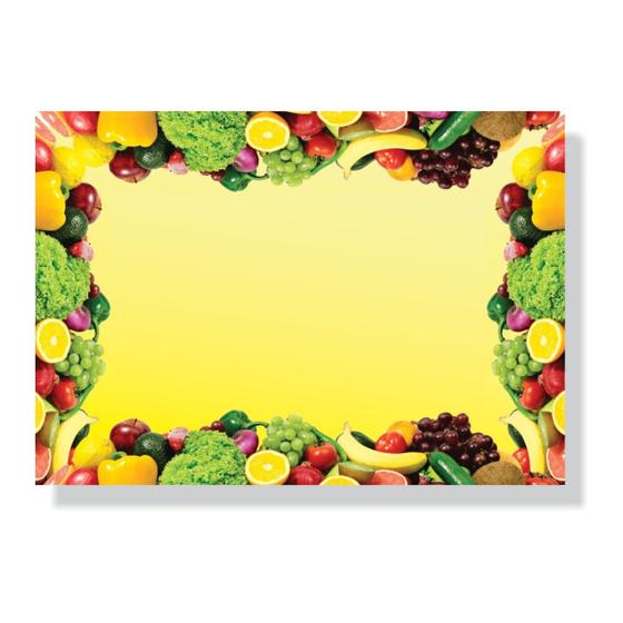 Imagem de Plaquinha Para Hortifruti Feira Preço Escreve e Apaga 12x17cm - 50 un