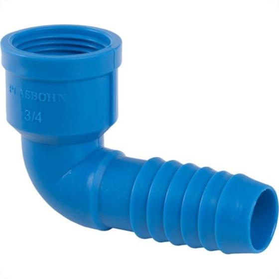 Imagem de Plasbohn Azul Cotovelo Interno  1'' 2457 - Kit C/25