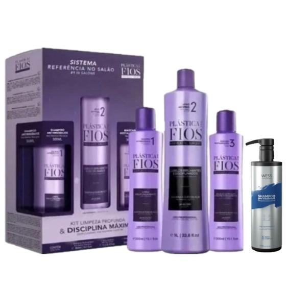 Imagem de Plástica dos Fios Kit Sh+Mask+Selagem+Wess NanoPasso 1-500ml