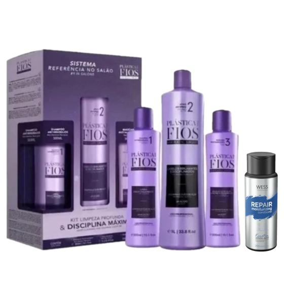 Imagem de Plástica dos Fios Kit Sh+Mask+Selagem + Wess Repair Cd.250ml