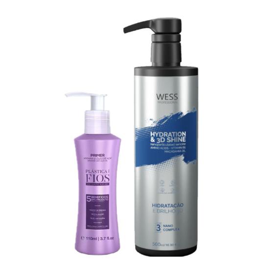 Imagem de Plástica dos Fios Leave-in 110ml + Wess Nano Passo 3 - 500ml