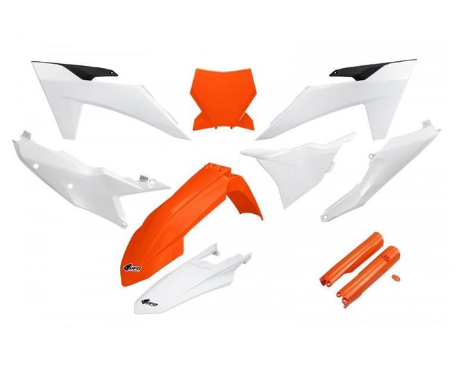 Imagem de Plastico Kit Ufo Ktm Sx-F 250/350/450 23/24+Ktm Sx 125/250/300 23/24 Oem  (C/ Protetor De Bengala)