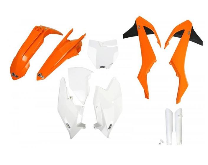 Imagem de Plastico Kit Ufo Ktm Sx/Sx-F 16/18 - Oem 18 (C/ Protetor De Bengala)