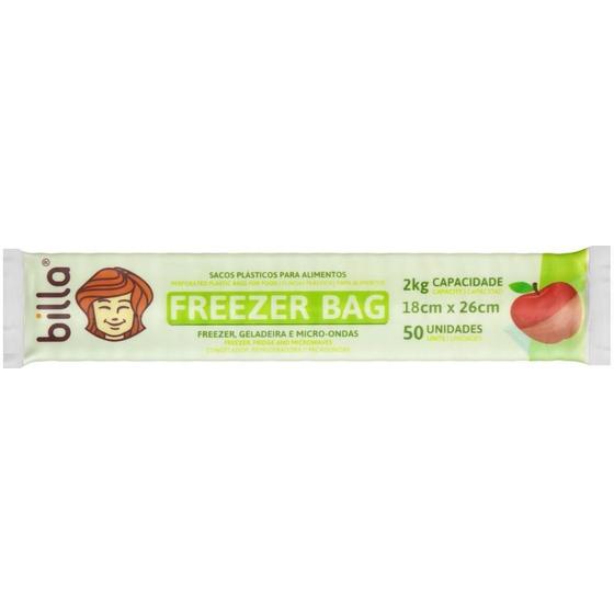 Imagem de Plastico para alimentos freezer bag 2kg 20x33cm. billa pct.c/50