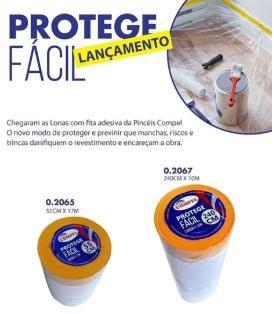 Imagem de Plástico Para Pintura Protege Fácil 240cmx10m Compel