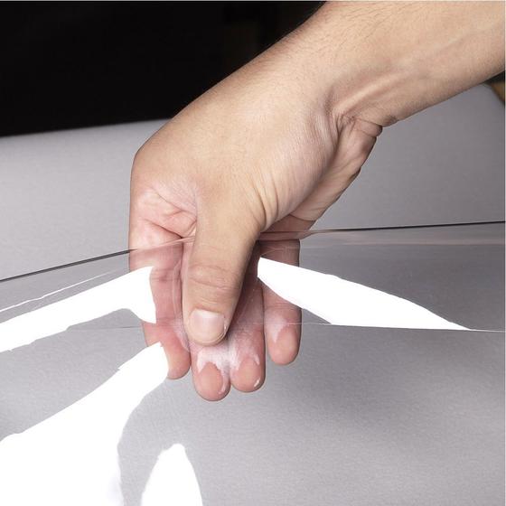 Plástico PVC Cristal 0.80mm Transparente - 1m x 1,40m Menor preço em Plástico PVC Cristal 0.80mm Transparente - 1m x 1,40m