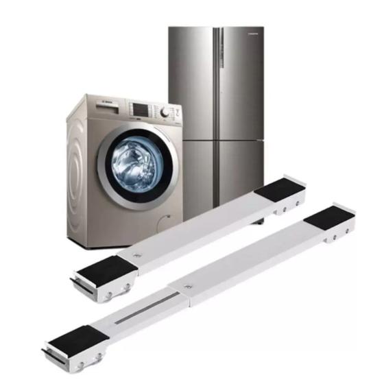 Imagem de Plataforma Ajustável com Rodas para Máquina de Lavar Freezer Oficial