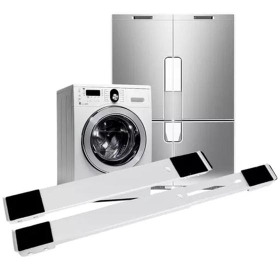 Imagem de Plataforma Ajustável com Rodas para Máquina de Lavar Freezer Oficial